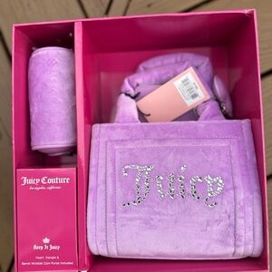 Juicy Couture Lavender Big spender 3 piece bag set